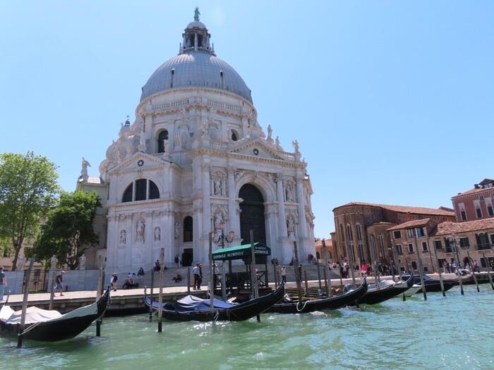 Santa Maria della Salute church along Venice's Grand Canal